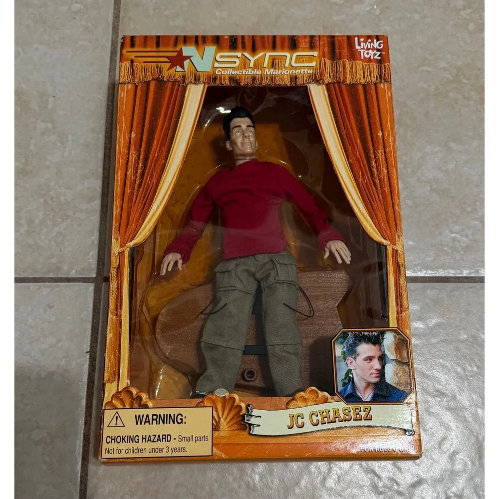 NSYNC collectible marionette set of 6 complete 2000 Living Toyz New In Box
